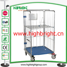 Demountable Roll Container Cart with Plastic Base for Warehouse